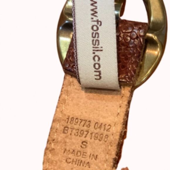 Fossil multicolor leather link belt Size  Small S - Picture 7 of 12